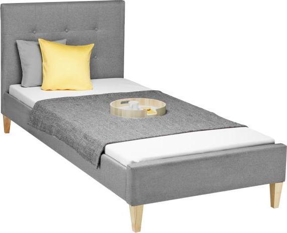 Produktbild Homestyle4u Polsterbett mit Matratze und Lattenrost (90x200)