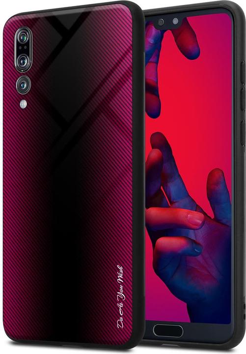 Immagine prodotto Cadorabo Copertura di vetro a strisce in TPU (Huawei P20 Pro, Huawei P20 Plus)