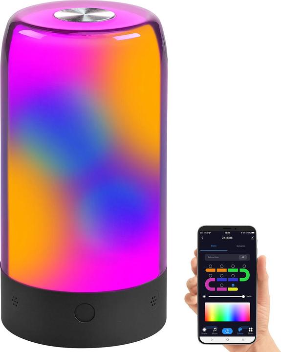Produktbild Luminea Smarte Stimmungsleuchte mit RGB-IC-LEDs