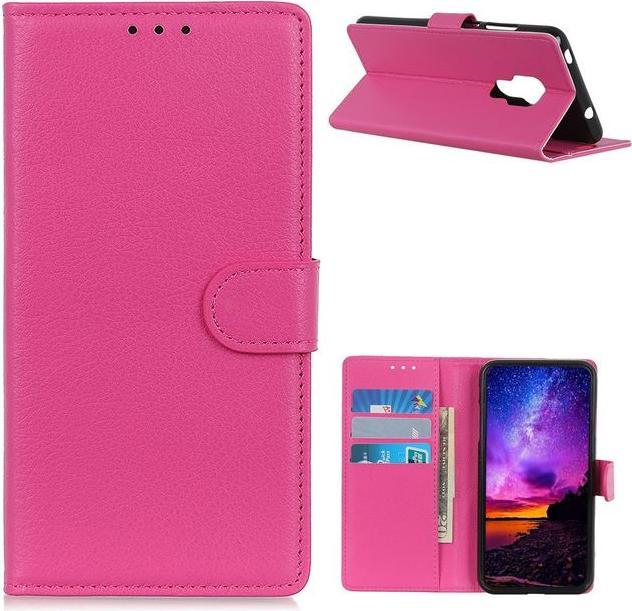 Actual product image MU Classic Litchi Leather Bookcover Series (Motorola Moto G9 Play)