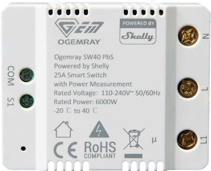 Image du produit Shelly PbS SW40 (Actionneur de commutation)