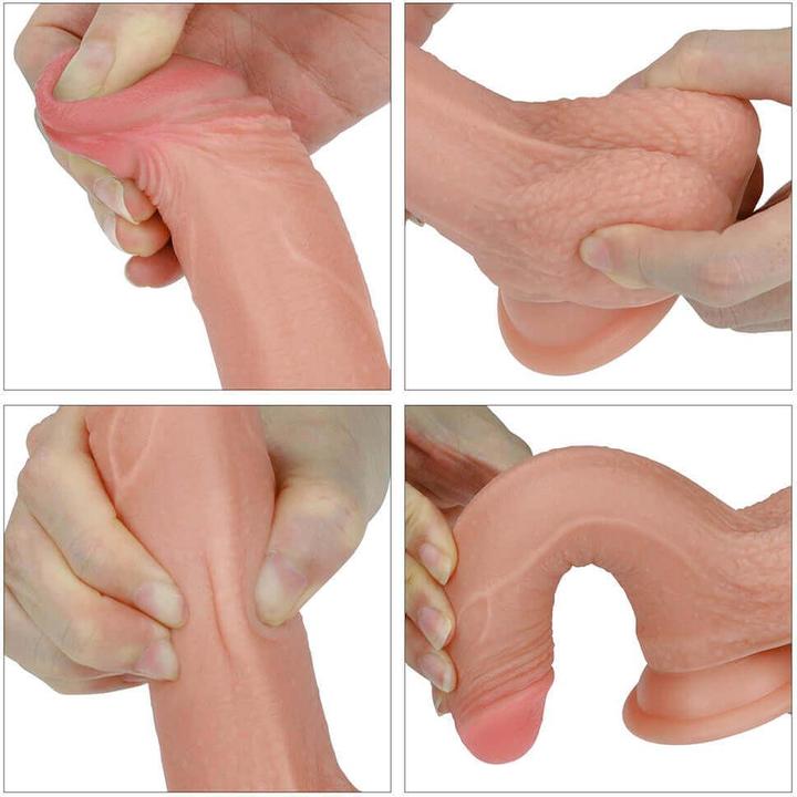Actual product image Lovetoy Dildo Nature Liquid Silicone 7inch