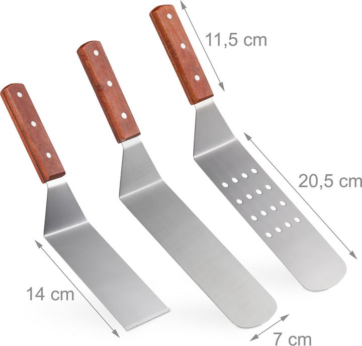 Produktbild Relaxdays 3x Grill Pfannenwender