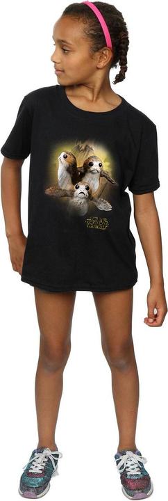 Actual product image Star Wars Girls Porg Brushed Cotton T-Shirt (152, 158)