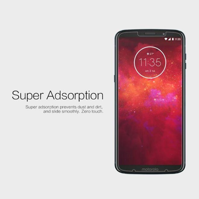 Actual product image Nillkin Super Clear Series Protective Film (1 Piece, Motorola Moto Z3 Play)