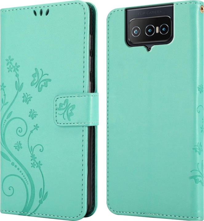 Immagine prodotto Cadorabo Custodia Flower Book (Asus Zenfone 8 Flip)