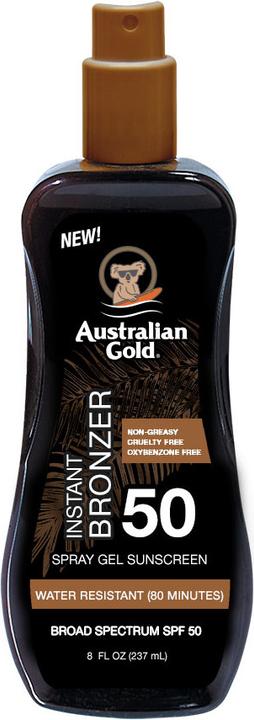 Actual product image Australian Gold Spray Gel with Bronzer (Sun spray, Sun gel, SPF 50, 237 ml)