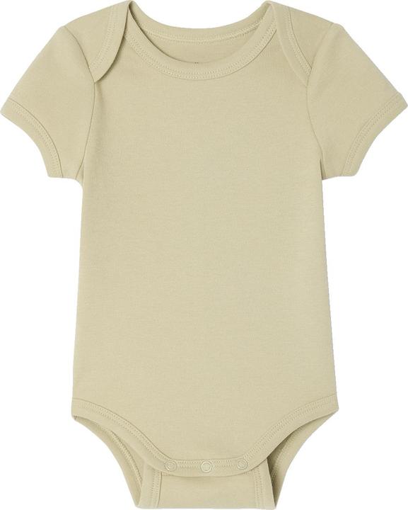 Actual product image Vertbaudet Bio-Kollektion: 3er-Pack mitwachsende Baby Bodys mit kurzen Ärmeln (68)
