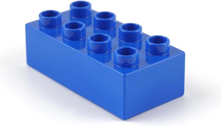 Productafbeelding LEGO Duplo 2x4 stenen Blauw - 80 stuks - Basisstenen 3011 NIEUW (3011)