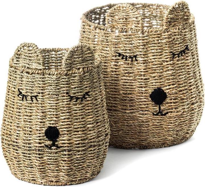 Actual product image Olsen Home Children's basket 2 pcs Teddy bear