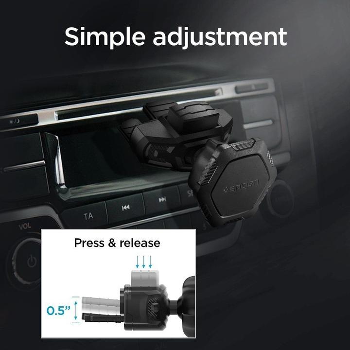 Actual product image Spigen car mount holder for CD input QS24 magnetic - black
