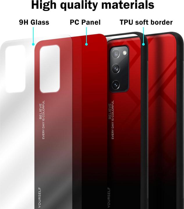 Productafbeelding Cadorabo TPU 2 kleuren glasdekking (Samsung Galaxy S20 FE)