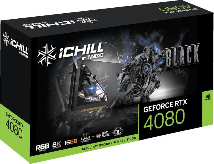 Actual product image Inno3D GeForce RTX 4080 iChill Black (16 GB)