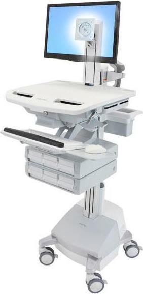 Ergotron Carrello per Display LCD/Tastiera/Mouse/CPU/Notebook/Scanner a codice a barre - Medico -