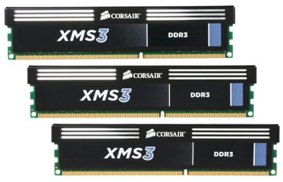 Produktbild Corsair Xms3 (3 x 4GB, 1333 MHz, DDR3-RAM, DIMM)