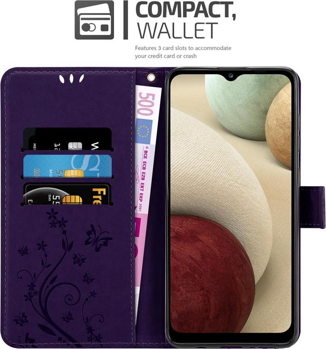 Image du produit Cadorabo Couverture du livre de fleurs (Samsung Galaxy A12)