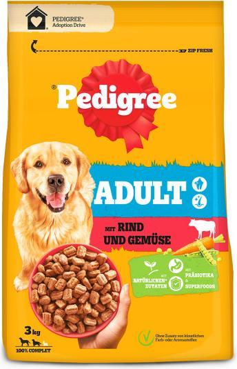 Produktbild Pedigree Adult Rind und Gemüse (Adult, 3 Stk., 3000 g)