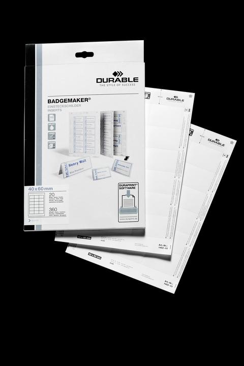 Produktbild Durable Namensschilder Etiketten Badgemaker