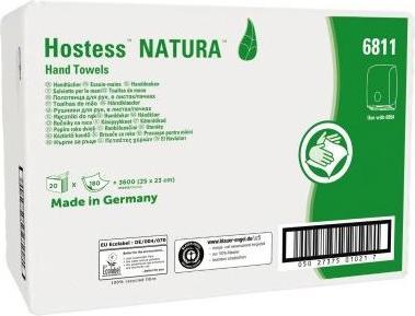 Actual product image Kimberly-Clark Kimberly Clark Hostess™ Natura™ paper towels, zig-zag folding, 2-ply, 20 x 180 sheets, rec... (3600 x)