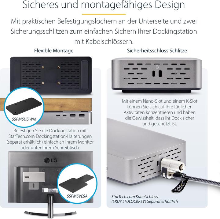 Actual product image StarTech Usb4 Docking Station Dual 4k (USB-C, 4 Ports)