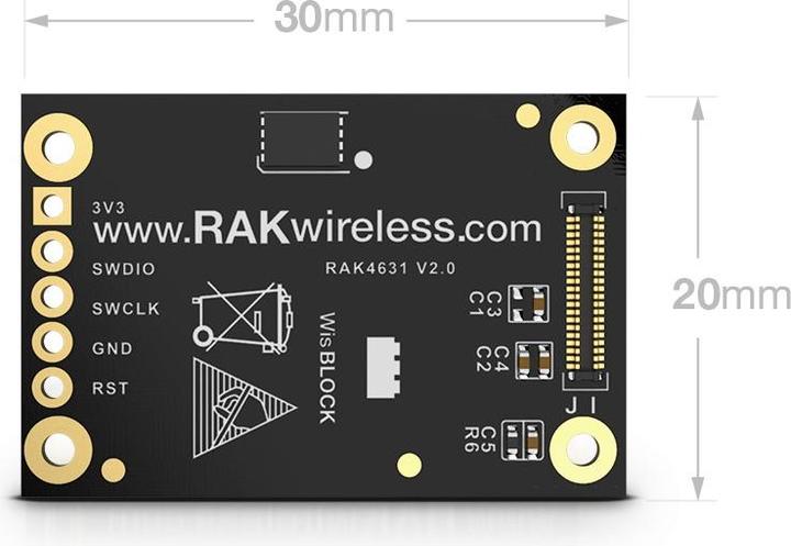 Actual product image RAK Wireless WisBlock Core RAK4631 with LoRa/BLE 5.0