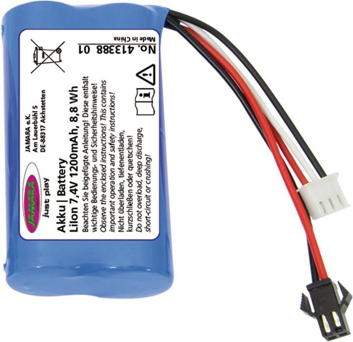 Immagine prodotto Jamara Batteria Escavatore Volvo EC160E Metal Li-Ion 7.4V 1200mAh 8.88Wh (7.40 V)