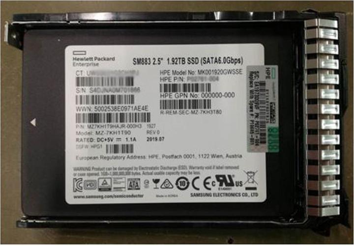 Actual product image HPE Mixed Use Multi Vendor (1920 GB, 2.5")