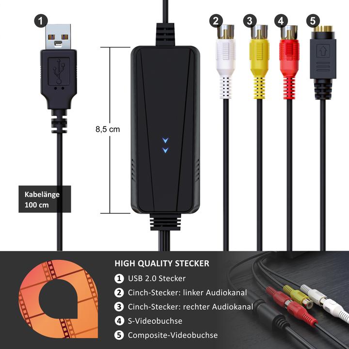 Produktbild Aplic USB Videograbber (Analog -> Digital)