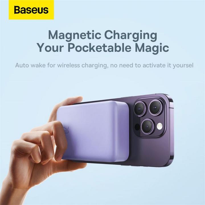 Produktbild Baseus Powerbank Magnetic Mini 20000mAh 20W (purple) (20000 mAh, 20 W, 74 Wh)