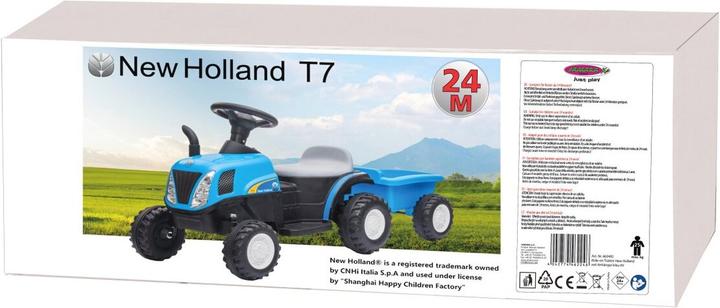 Produktbild Jamara Ride-on Traktor New Holland mit Anhänger blau 6V (6 V)