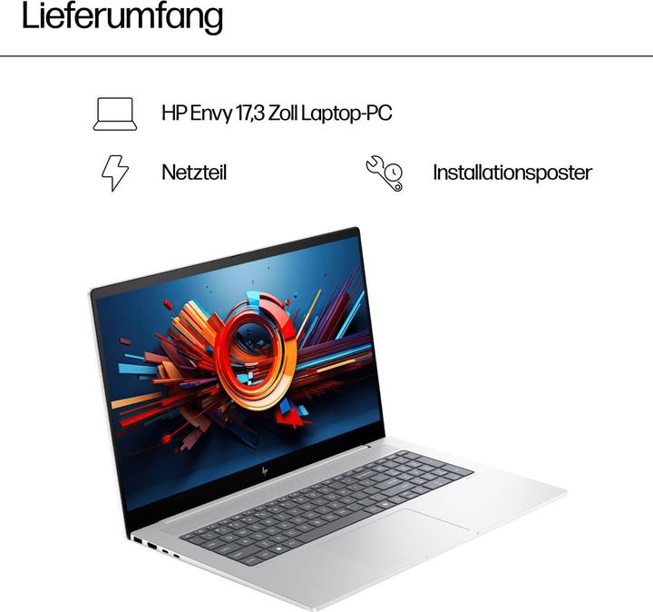 Actual product image HP ENVY 17-da0175ng 17.3" FHD IPS Touch, Intel Core Ultra 7 155H, 16GB RAM, 512GB SSD, Windows 11 (17.30", Intel Core Ultra 7 155H, 16 GB, 512 GB, DE)