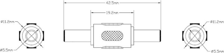 Actual product image Goobay DC connector 5.50 x 2.10 mm - DC connector 5.50 x 2.10 mm