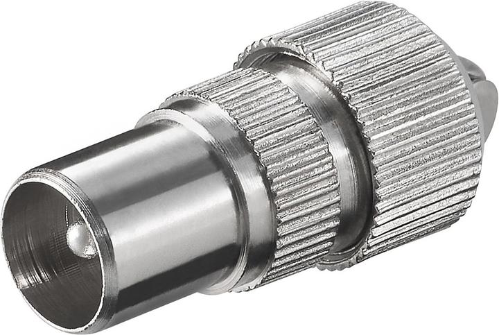 Actual product image Goobay Coax connector with screw fixing