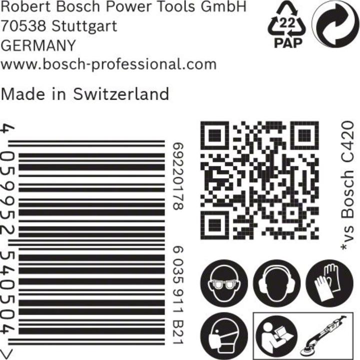 Immagine prodotto Bosch Professional Zubehör Expert M480 Rete di levigatura per levigatrice a secco, 225 mm, G 220, 25 pz. (220)