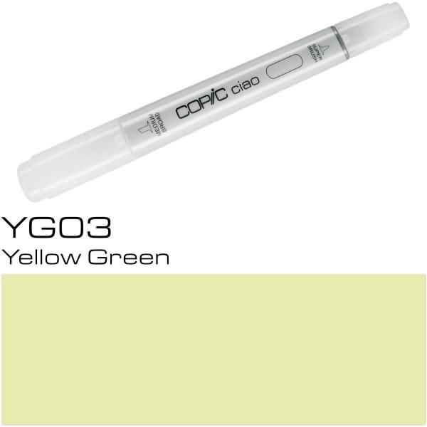 Actual product image Copic Ciao Type YG - 03 (YG03 - Yellow Green, 1 x)
