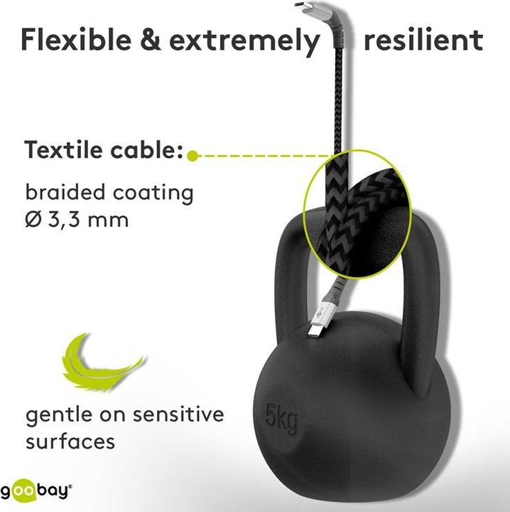 Actual product image Goobay USB C – USB C (1 m, USB 2.0)