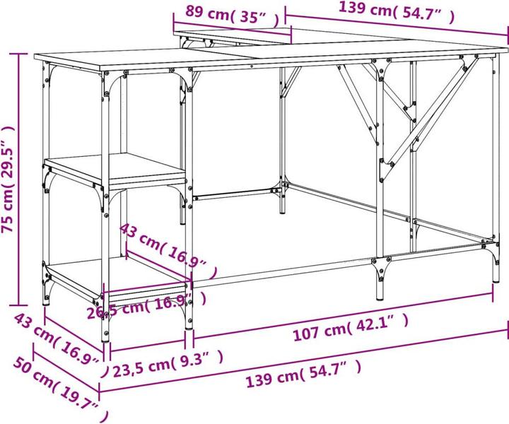 Image du produit VidaXL Iev (139 x 139 x 75 cm)