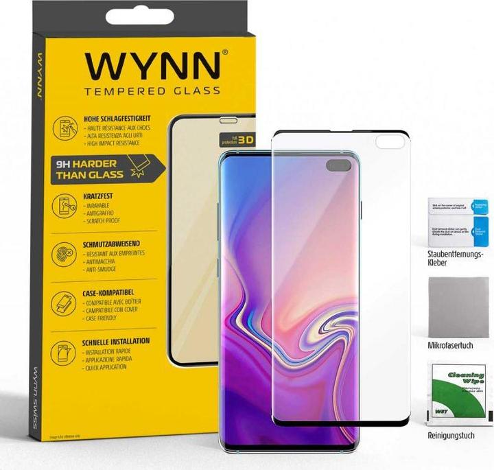 Actual product image Wynn Electronics Curved 3D Schutzglas Samsung Galaxy S10+ (1 Piece, Samsung Galaxy S10+)