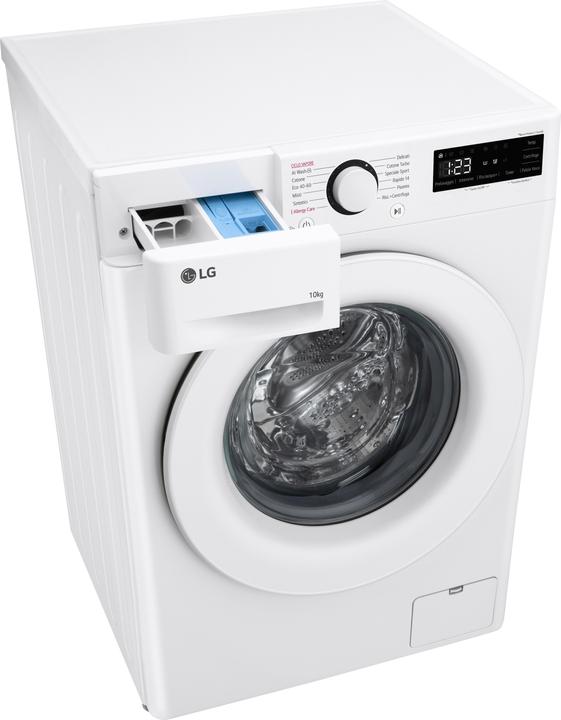 Image du produit LG F4R3010NSWW Lave-linge 10kg AI DD, Classe A-10%, 1400 tr/min, Lavage vapeur (10 kg, Gauche)