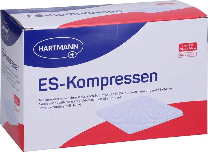 Hartmann ES-Kompresse 10x20cm 12fach steril