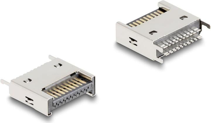 Delock USB 10 Gbps Type-E Key A 20 pin connector straight to SMT (0.01 m)