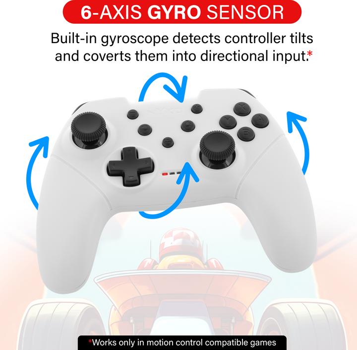 Actual product image Nyko Mini Wireless Core Controller - White For Switch (Switch)