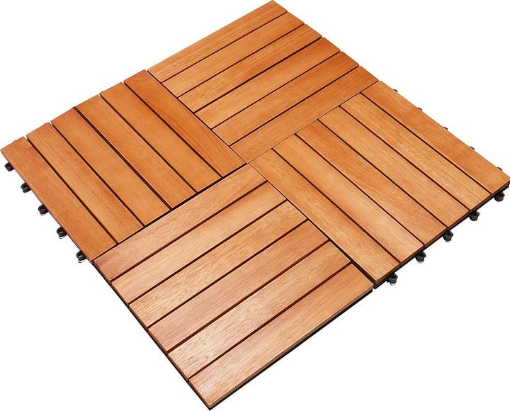 Immagine prodotto Deuba 33x piastrelle in legno (33 x, 30 x 30 cm)