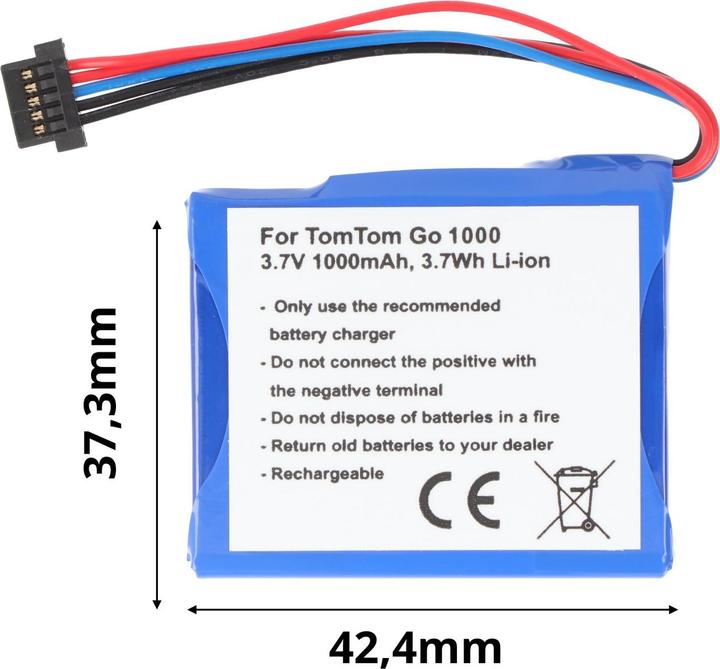 Image du produit TomTom Akku Go Live 1000, Go Live 1005 Akku AHL03711018, VF1C
