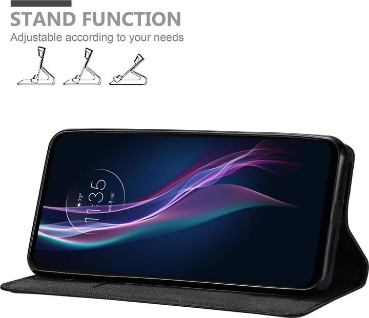 Actual product image Cadorabo Book Invisible Magnet Cover (Motorola One Fusion+)
