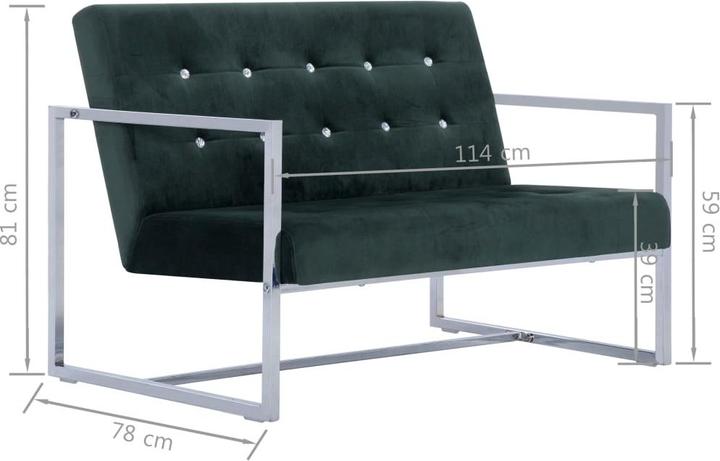 Actual product image VidaXL Kwabina (2 person sofa)