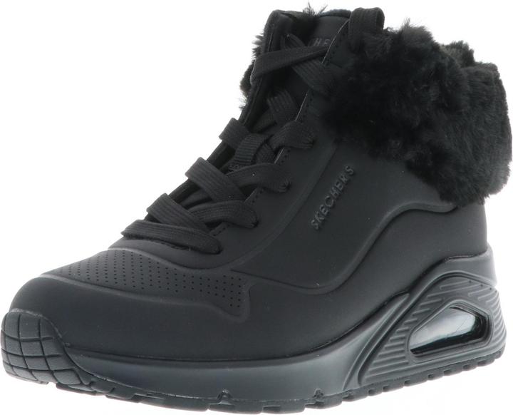Immagine prodotto Skechers 310539L/BBK Uno-Fall Air Kids Girls Women Sneakers Trainers Faux Fur Nero (30)