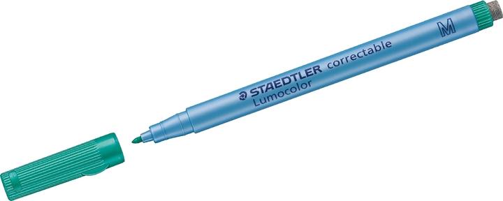Immagine prodotto Staedtler Lumocolor correggibile 305 Penna universale a secco, prodotto singolo, verde, M (Verde, 1 mm, 1 x)