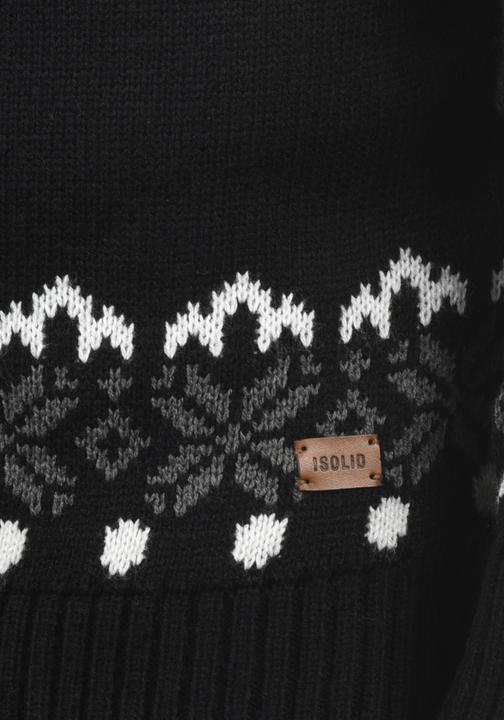 Actual product image Solid Norwin Men's Jumper Chunky Knit Pullover Troyer (M)