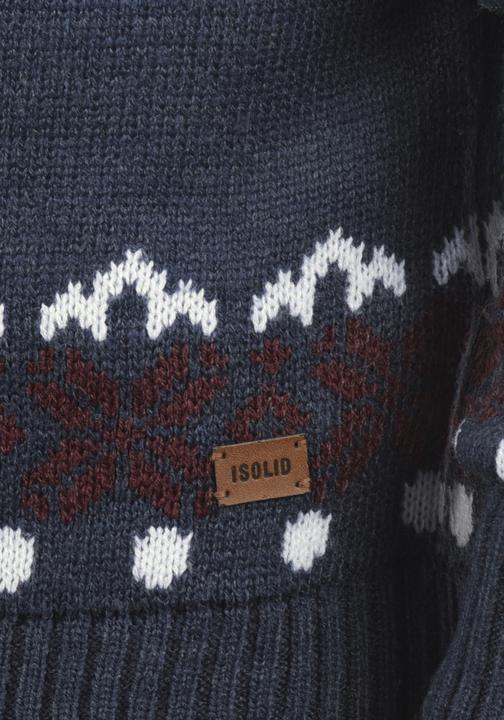 Actual product image Solid Norwin Men's Jumper Chunky Knit Pullover Troyer (3XL)